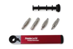Prestacycle pocketratchet w/8 bit sizes inside handle