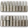 Prestacycle Bicycle Tool Bits - (18) Piece Pro S2 Nickel Plated Bit Set