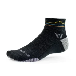 Swiftwick Flite Xt Trail Two Coal Sunset Mountain Sock