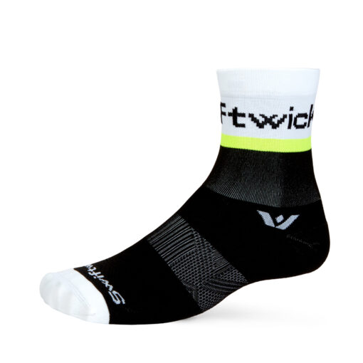 Swiftwick Aspire Five Euro Stripe Black HiViz Yellow