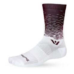 Swiftwick Vision Six Drift Maroon Sock