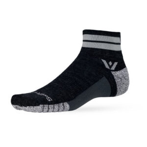 Swiftwick Flite XT Trail Two Charcoal Gray Sock